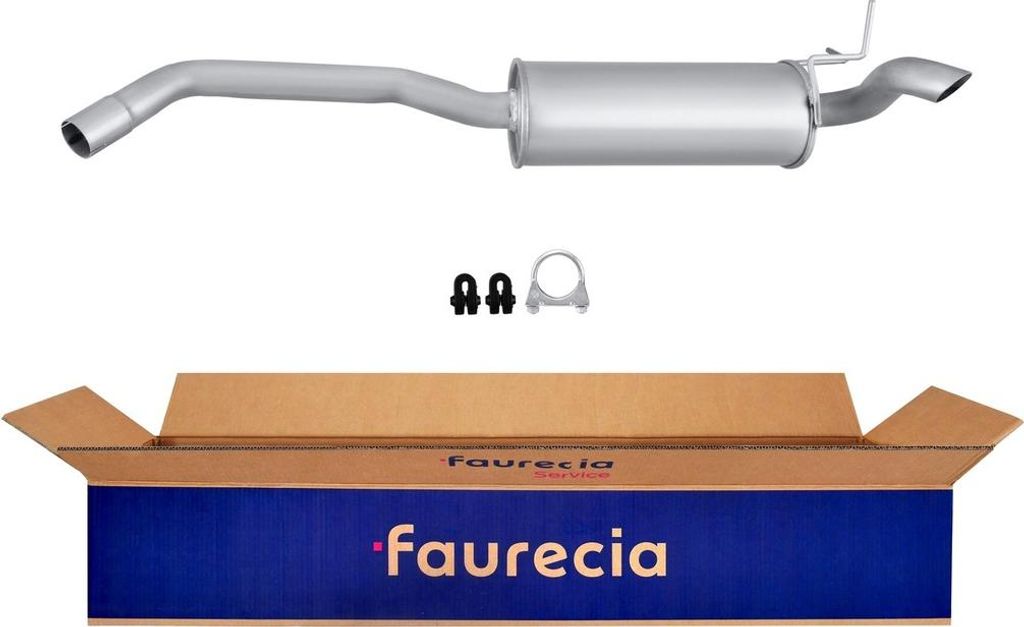 HELLA Endschalldämpfer Easy2Fit – PARTNERED with Faurecia Hinten 8LD 366 034-141