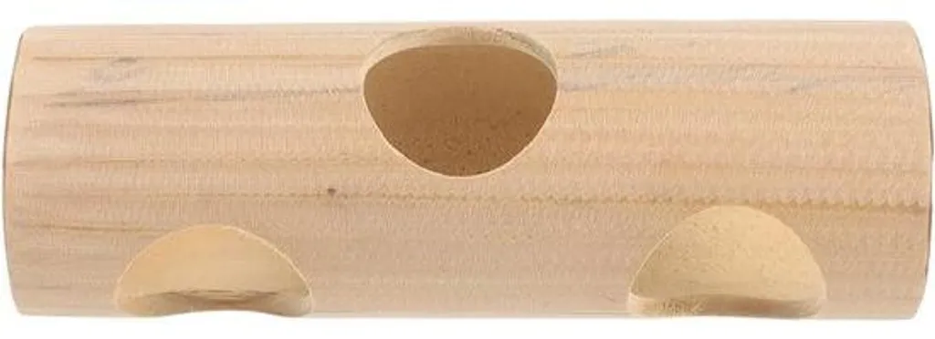 Tunnel en bois pour hamsters et rongeurs - Accessoire naturel 20cm