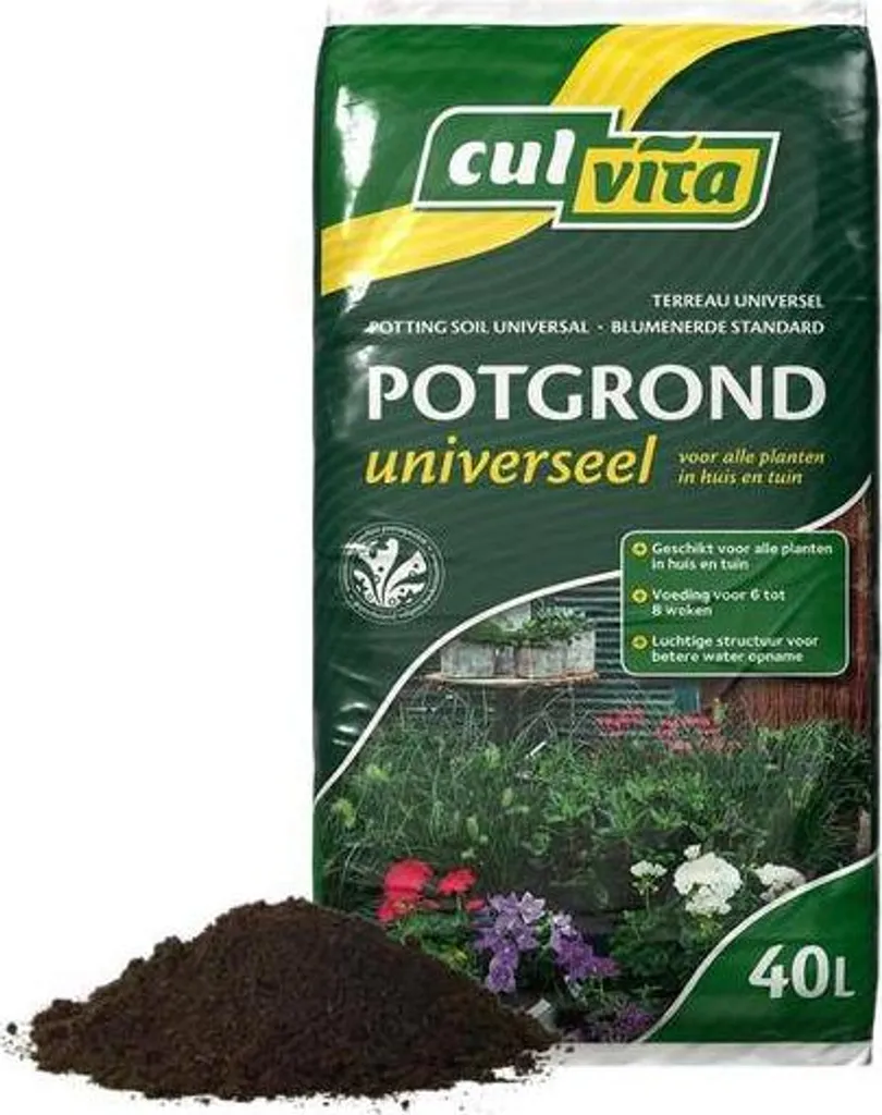 Terreau universel 40 L anti-carence avec engrais 2 mois intégré
