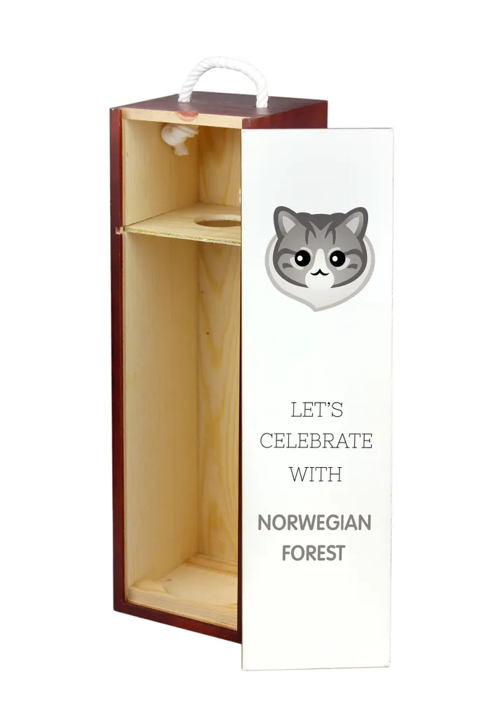 Scatola Regalo Vino Gatto delle Foreste Norvegesi | Art-Dog Originale - 3