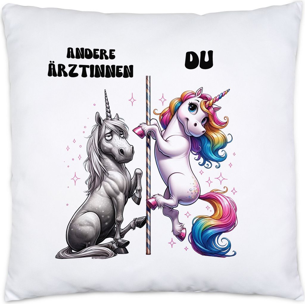 Andere Ärztinnen Du Einhorn Kissen Inkl. Füllung Krankenhaus Ärztin Humor