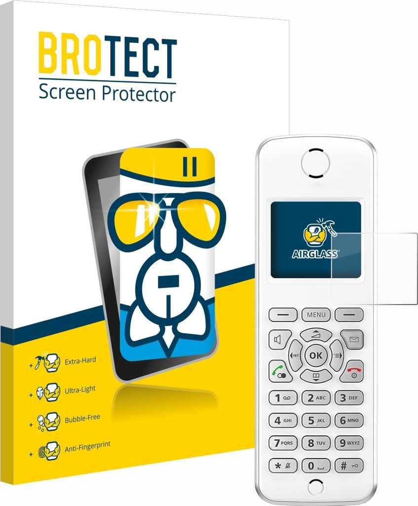 BROTECT Schutzglas für AVM Fritz!Fon M2 Schutzfolie Panzer Folie Glas Display Schutz klar