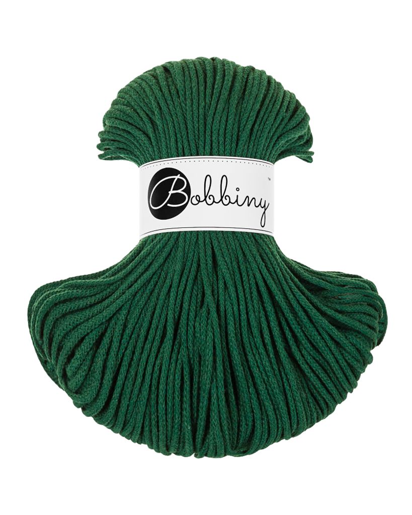 Junior Pine Green Baumwolle Kordels 3mm 100m Produktbild 