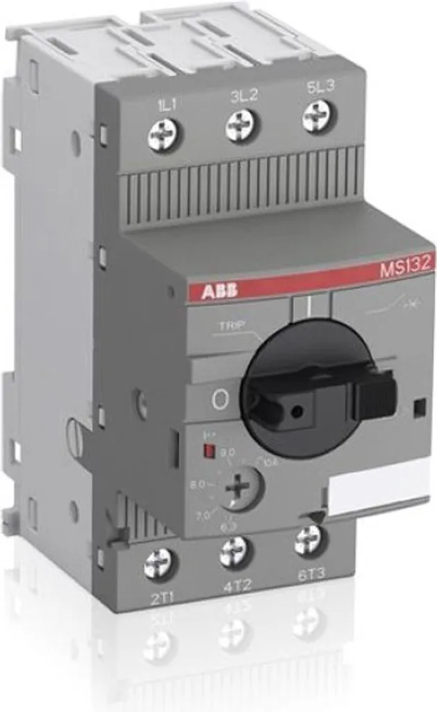 ABB MS132-6.3 Disjoncteur Magnétothermique avec Commande Rotative