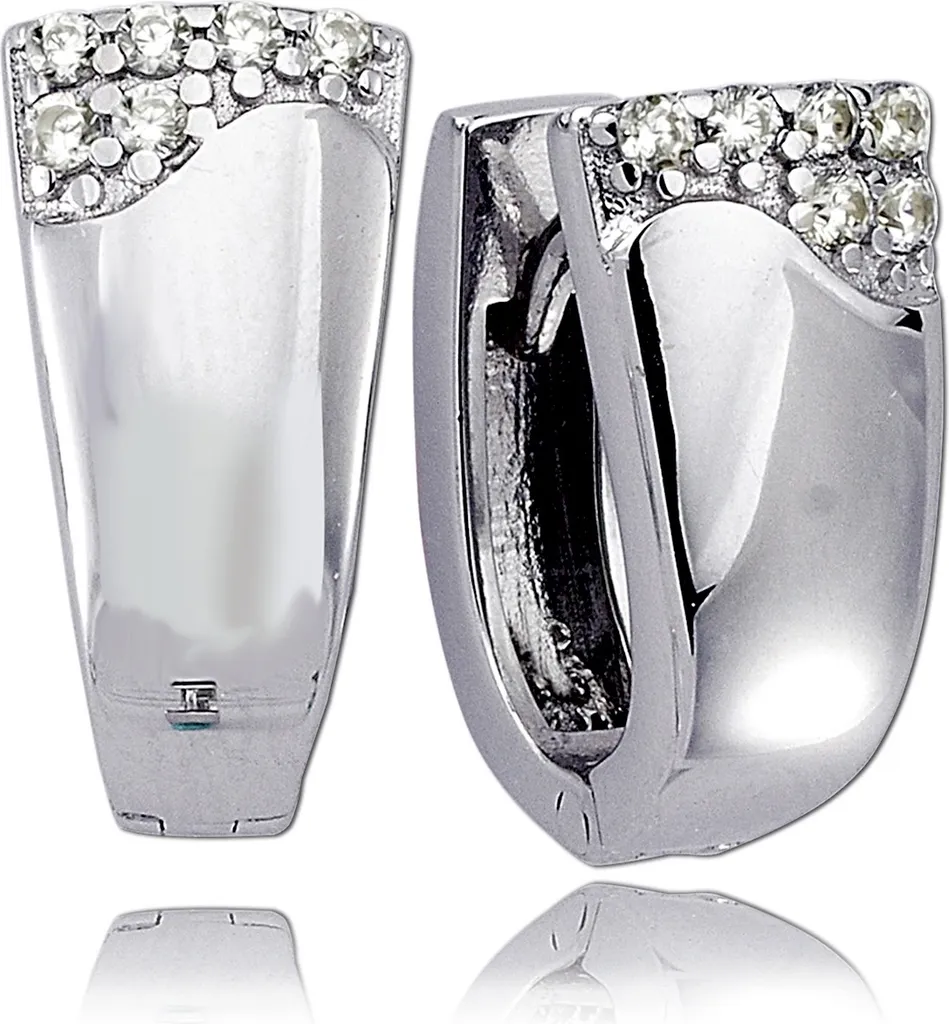Boucles d'oreilles en argent 925 avec perle blanche discrète 0,9cm