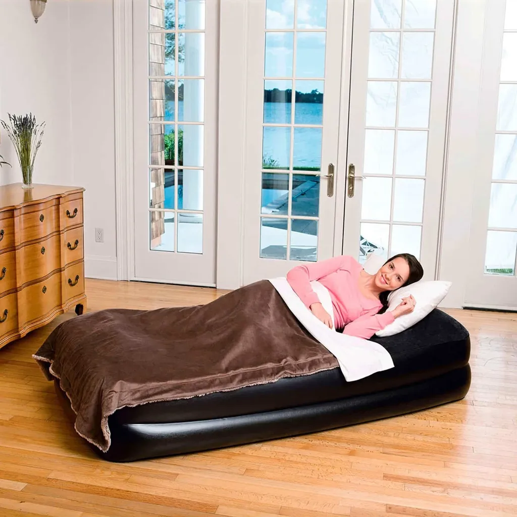 Matelas Gonflable d'Appoint pour Invités avec Pompe Électrique Rapide - 35