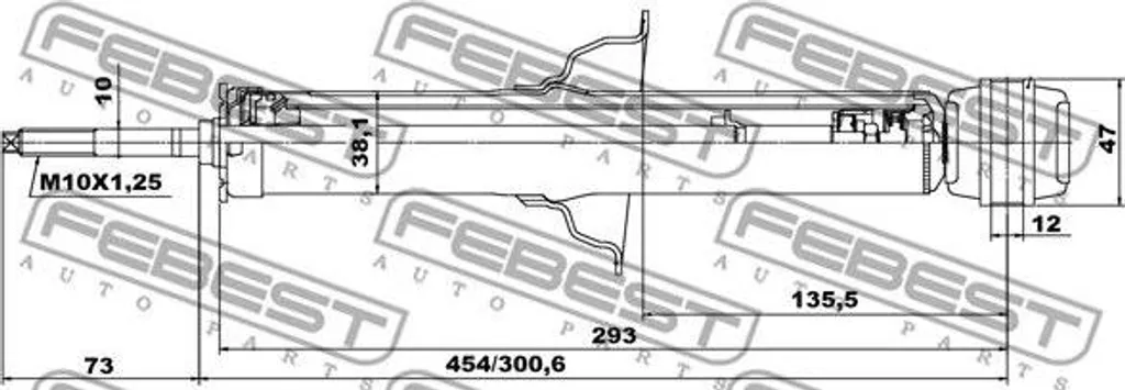 Amortisseur pour C4 et 4008 - Restaurez votre confort avec FEBEST 04659939R