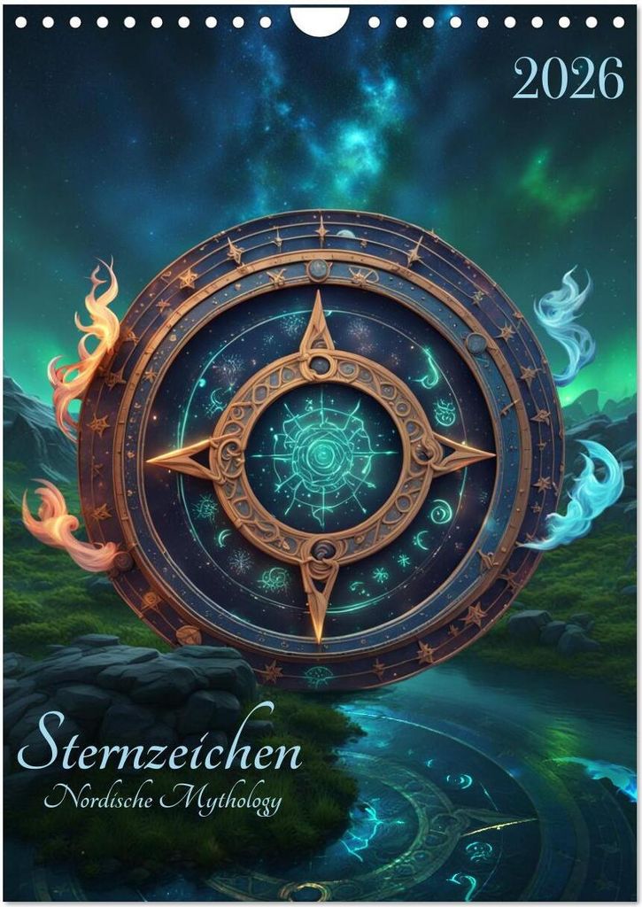 Sternzeichen Nordische Mythology (Wandkalender 2026 DIN A4 hoch), CALVENDO Monatskalender