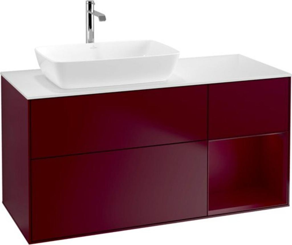V&B Waschtischunterschrank Finion 120cm, Pl wh. m, Reg Peo m Lac, Peo m
