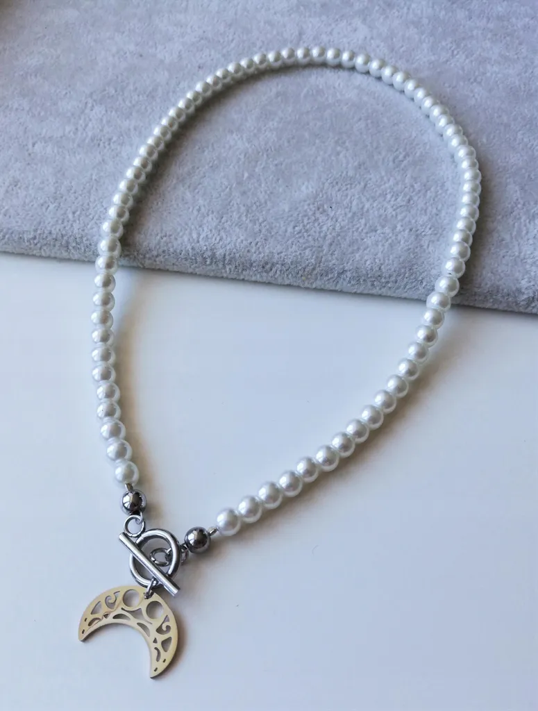 Collana di Perle HORN OF ABUNDANCE Acciaio Inox 50cm Design