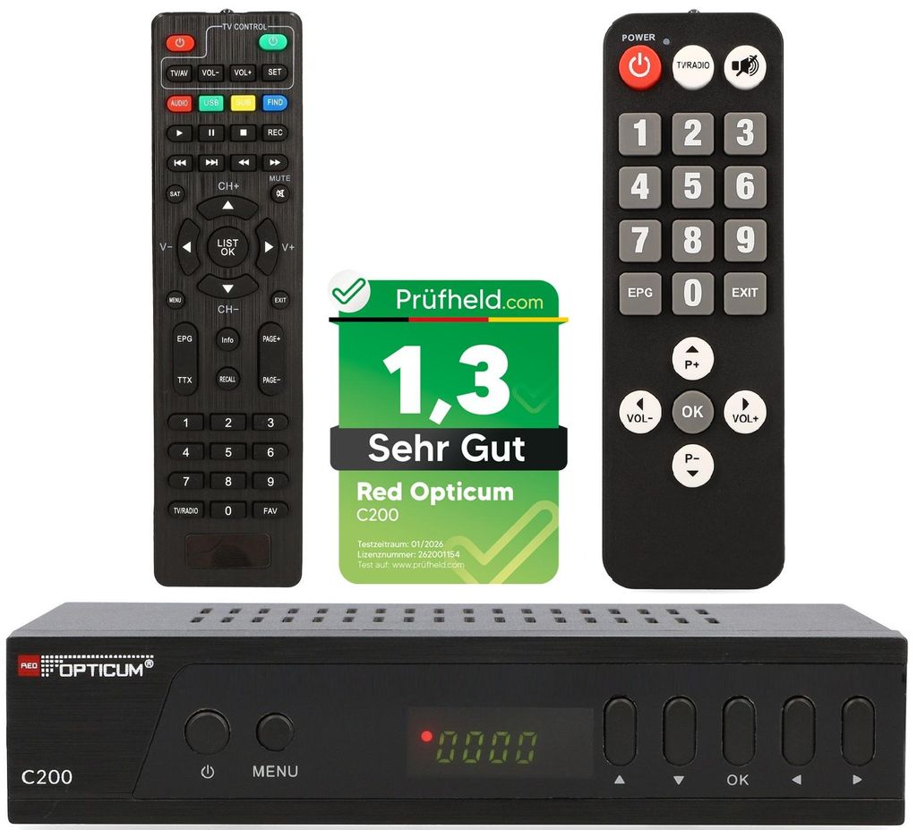 Opticum C200 Full HD Kabel Receiver mit PVR Produktbild 