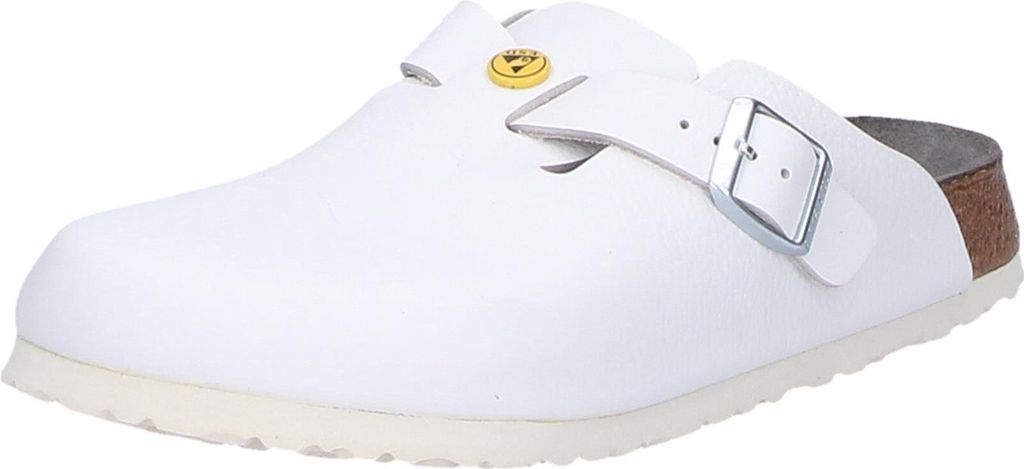 Birkenstock Boston ESD Pantolette weiß schmale Weite Gr. 41 Produktbild 