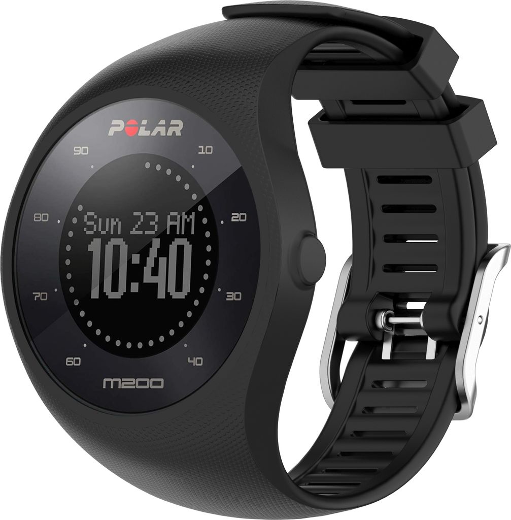 INF Čierny silikónový náramok Polar M200 Obrázok produktu 