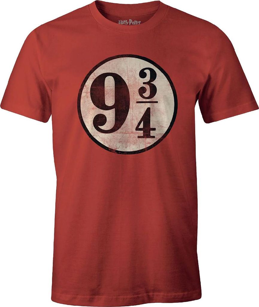 Harry Potter - "Platform 9 3/4" T-Shirt für Herren CD277 (L) (Rot)