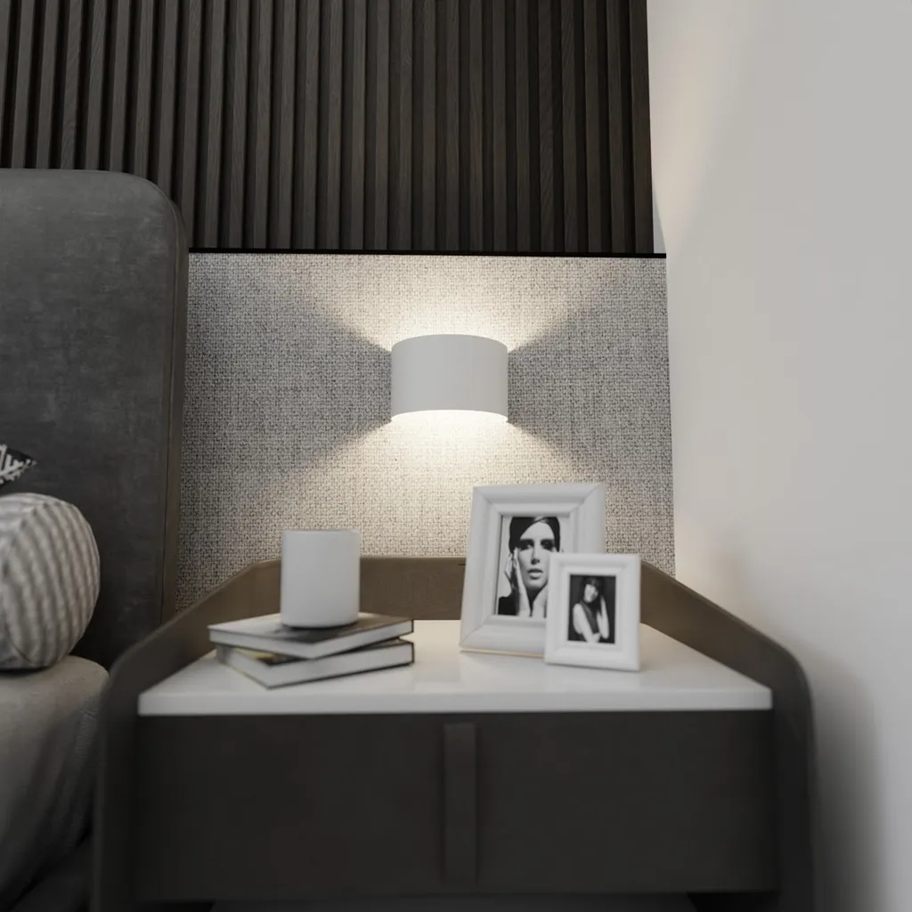 Applique murale design métal blanc XANDER à éclairage indirect G9 - 4