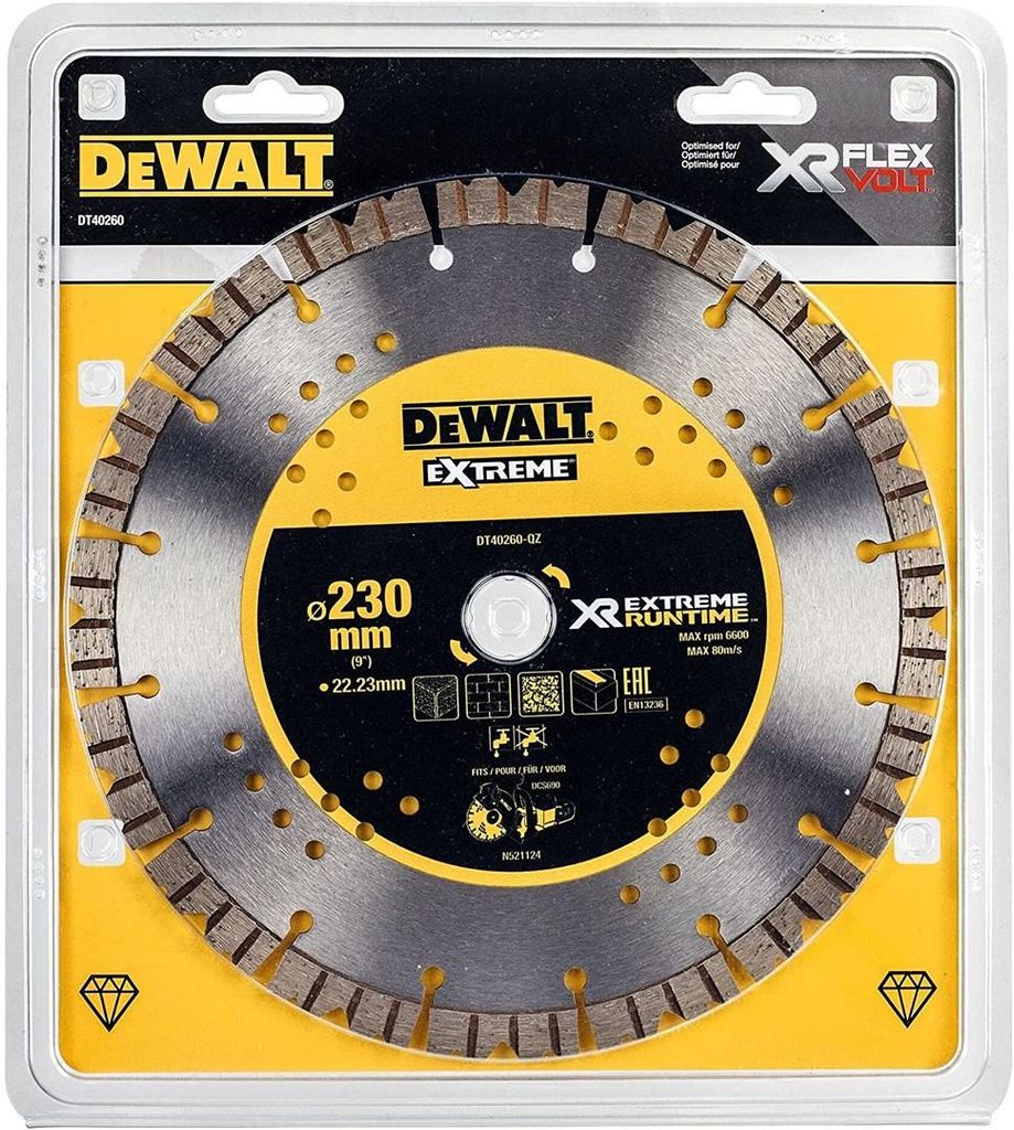 DeWALT DT40260-QZ, Tarcza tnąca, Dowolna marka, Niebieski, Zdjęcie produktu 