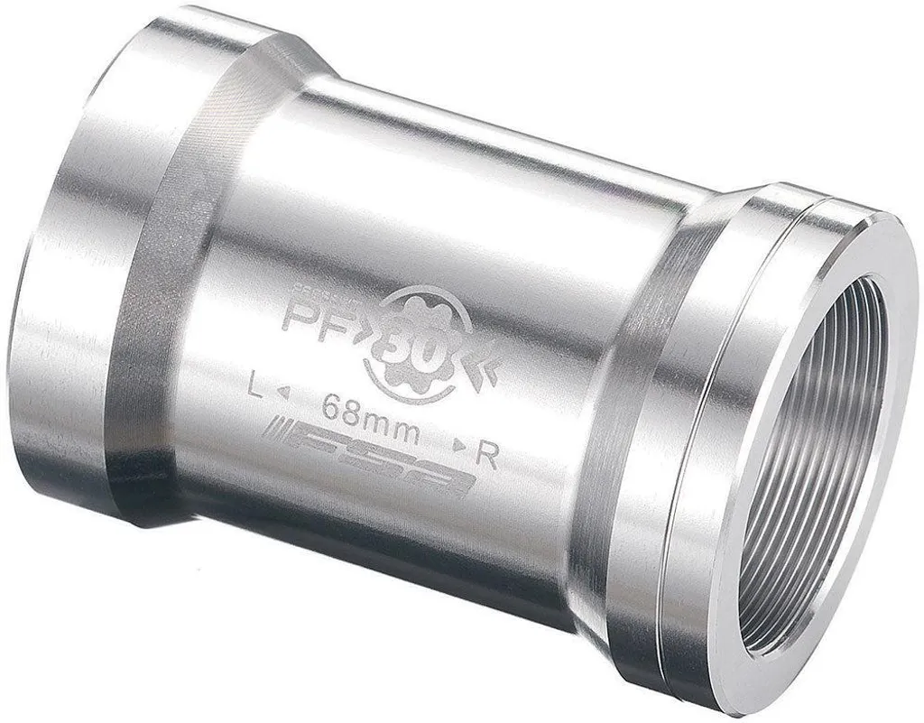 Kit de Conversion Boîtier de Pédalier PF30 vers BSA 68mm FSA en Argent