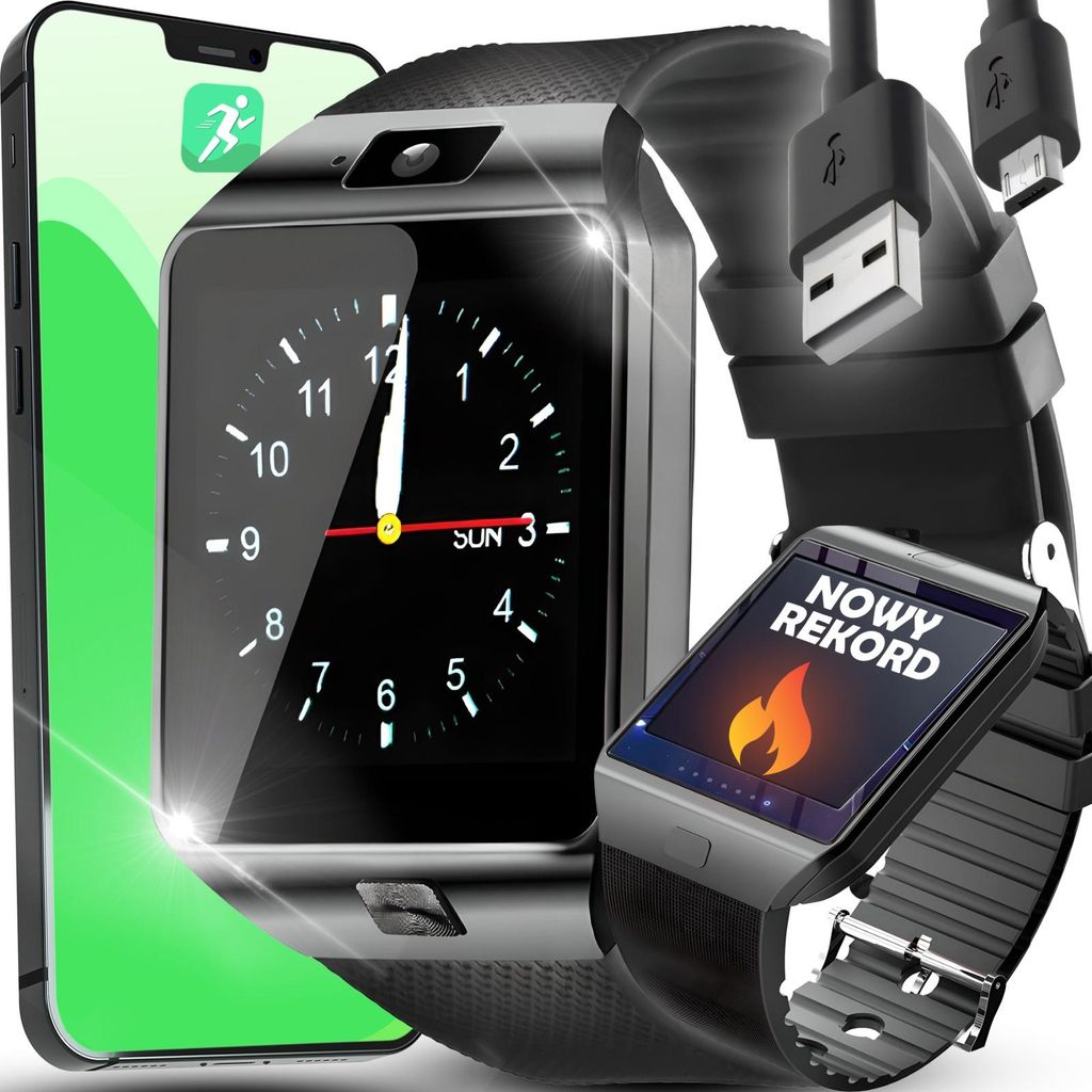 Smartwatch Multifunktionsuhr SIM-Karte Kamera BT Produktbild 