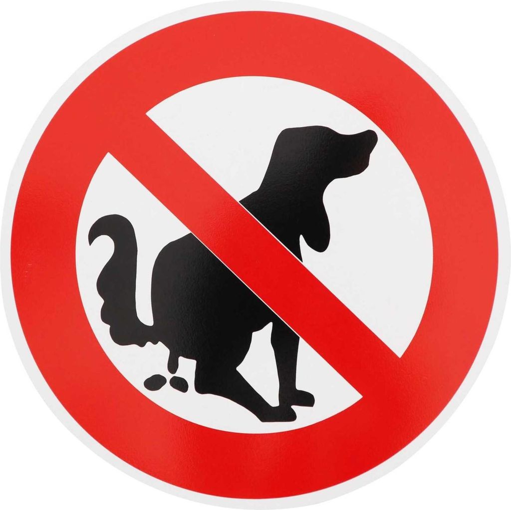 ORIGINAL VERKEHRSSCHILD 250 nach StVO nach RAL-Gütebedingungen mit Sonder-Symbol VERBOT HUNDEKOT Verbotsschild Hundehaufen Verkehrszeichen Schild ...