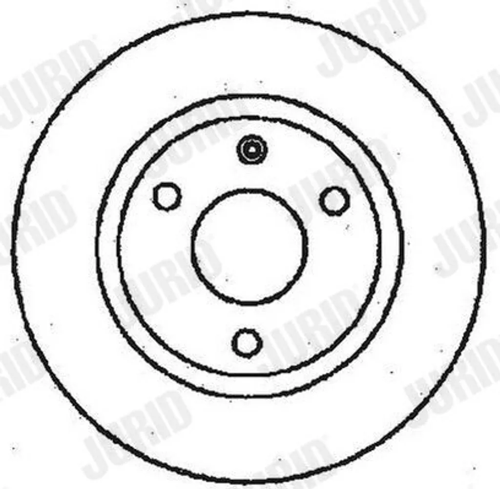 Jeu de disques de frein arrière JURID pour PEUGEOT 106 II série 1A 1C