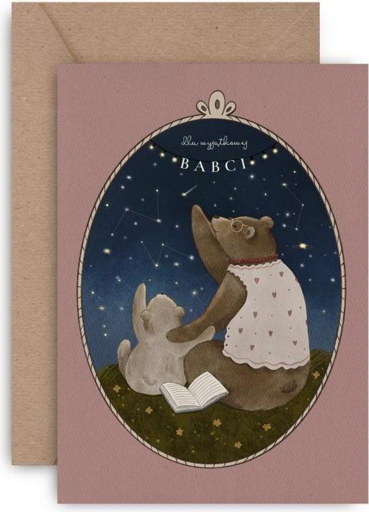 Kartka dla wyjątkowej Babci - Grandma Bear