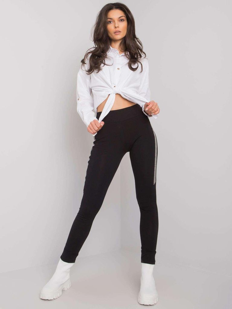 Rue Paris Leggings für Frauen Wilfride schwarz S/M