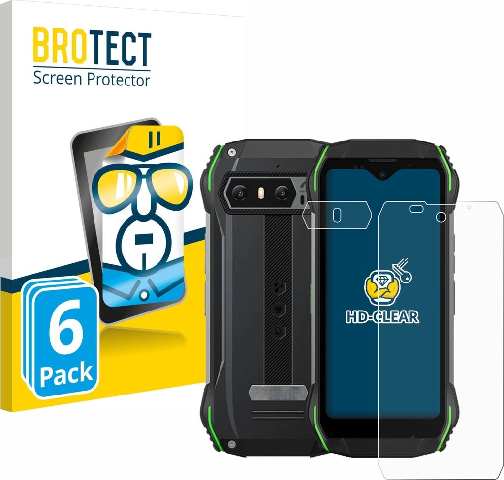 6x Für Blackview N6000 (Display+Kamera) Schutzfolie BROTECT Displayschutz Display Schutz Folie Klar Transparent