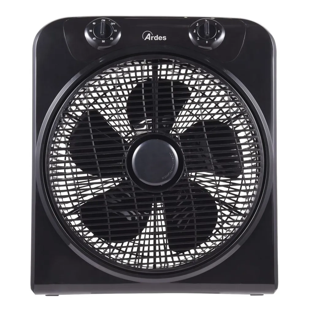 Ventilateur 45W avec minuterie Ardes AR5B30A noir trois réglages air