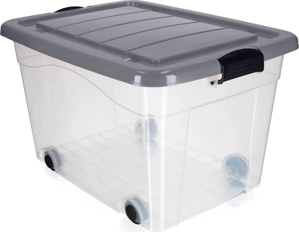 Dites stop au désordre avec cette boîte 60L à roulettes pour tout ranger