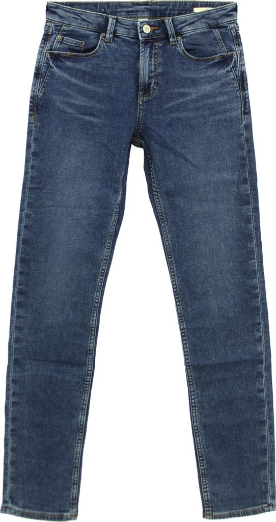 33043 Esprit, Medium Rise Slim, Damen Jeans, Joggerdenim Stretch, blue used, W 26 L 30