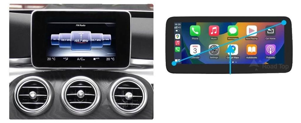 Carplay voor Mercedes-Benz C-klasse W205, Productafbeelding 