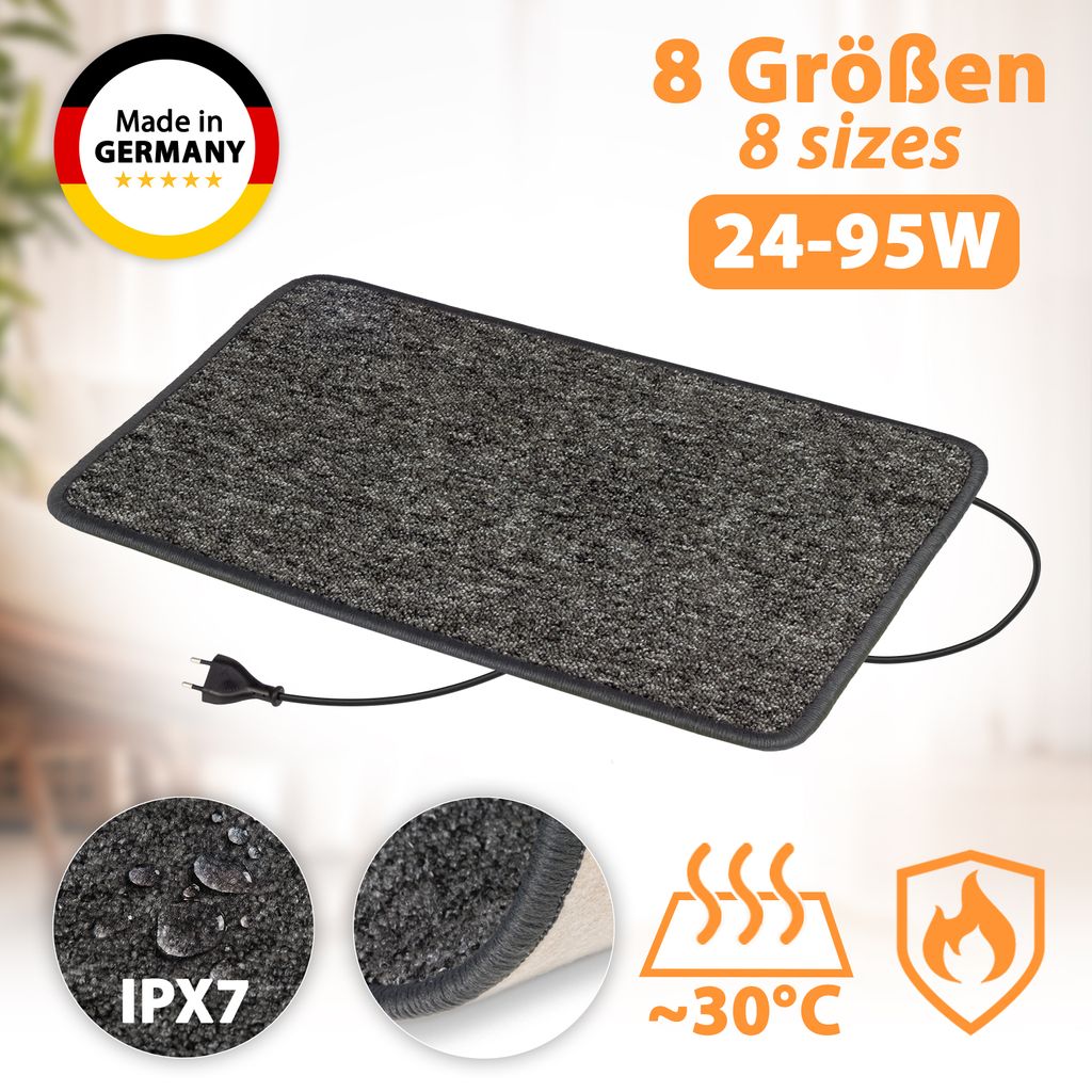 Produktbild von Paroli Heizteppich Grau 60 X 40 Cm 230 V/ 25 Watt