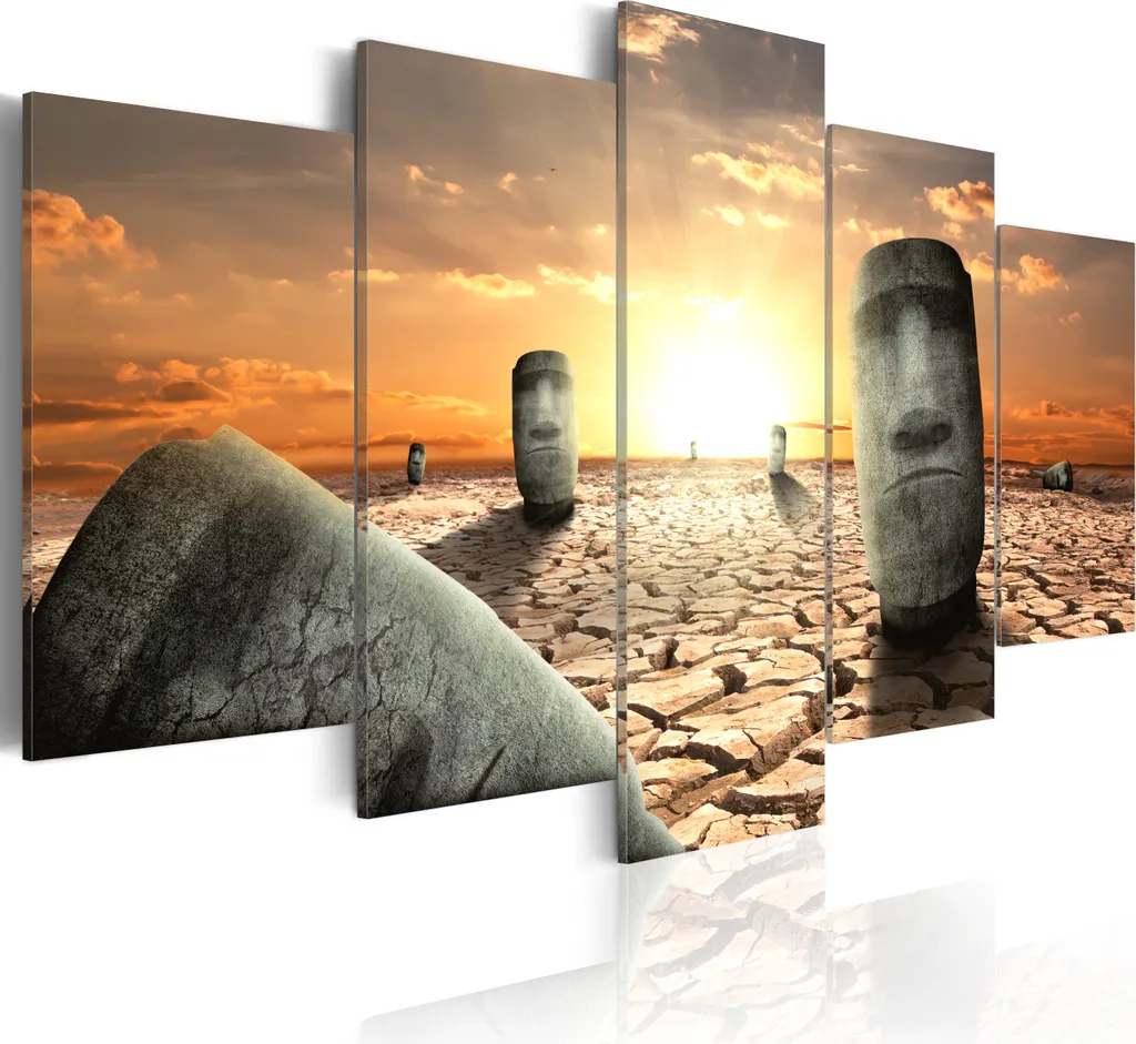 Quadro su Tela 200x100 High-Tech | Stampa Digitale XXL 5 Pezzi