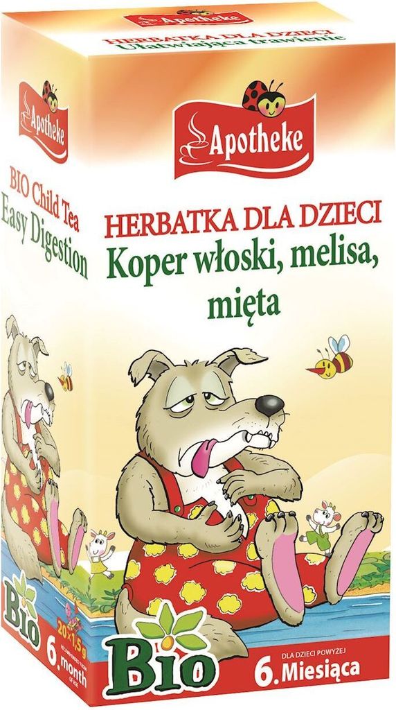 TEE FÜR KINDER - Fenchel, Zitronenmelisse und -Minze (20 x 1,5 g) 30 g - APOTHEKE