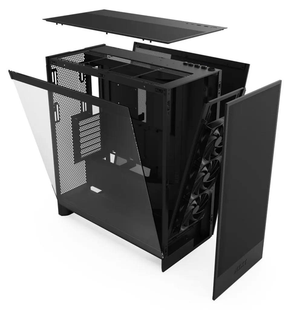 Boîtier ATX NZXT H7 Flow Noir doté d'une Façade Mesh Perforée - 9