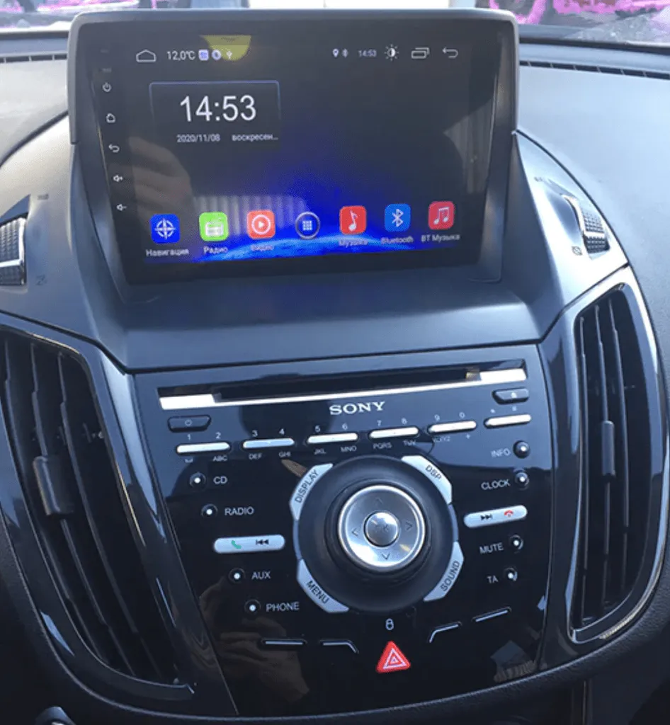 Autoradio GPS Ford Escape Kuga 2 avec Écran Tactile Android et Caméra