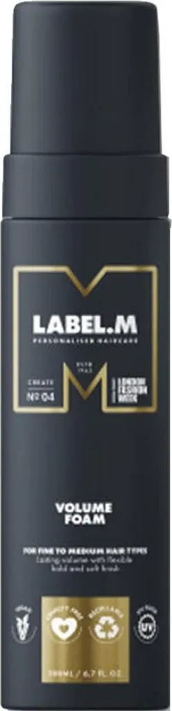 Label.M Volume Foam 200 ml - Mousse Coiffante Volumatrice Haute Précision