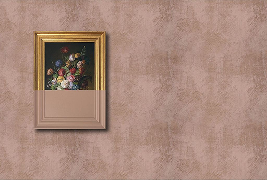 Tadessi Fototapete | Gemälde | 4.00 m x 2.70 m | Beige | Gold | Wandbild | Digitaldruck