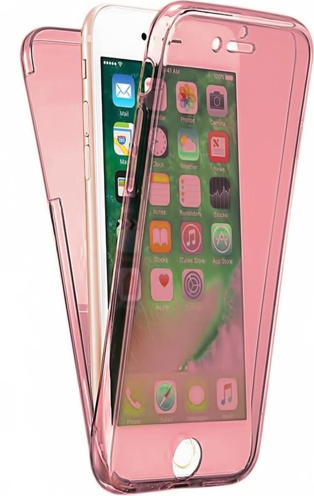 360° Schutz Hülle für Apple iPhone 6 / 6S Full Body Tpu Schutzhülle Handy Hülle Cover Case Tasche