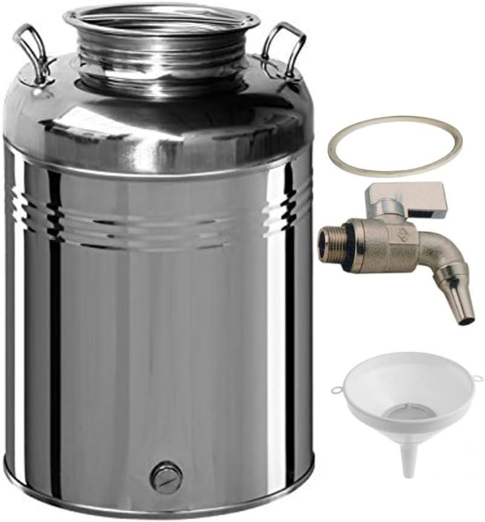 Bidon à huile en acier inoxydable de 50 litres, récipient Image du produit 