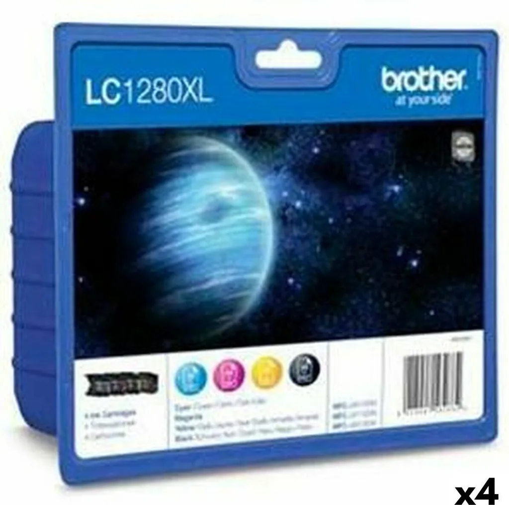 Multipack Brother LC1280XL Giallo: 4 Cartucce ad Alta Efficienza