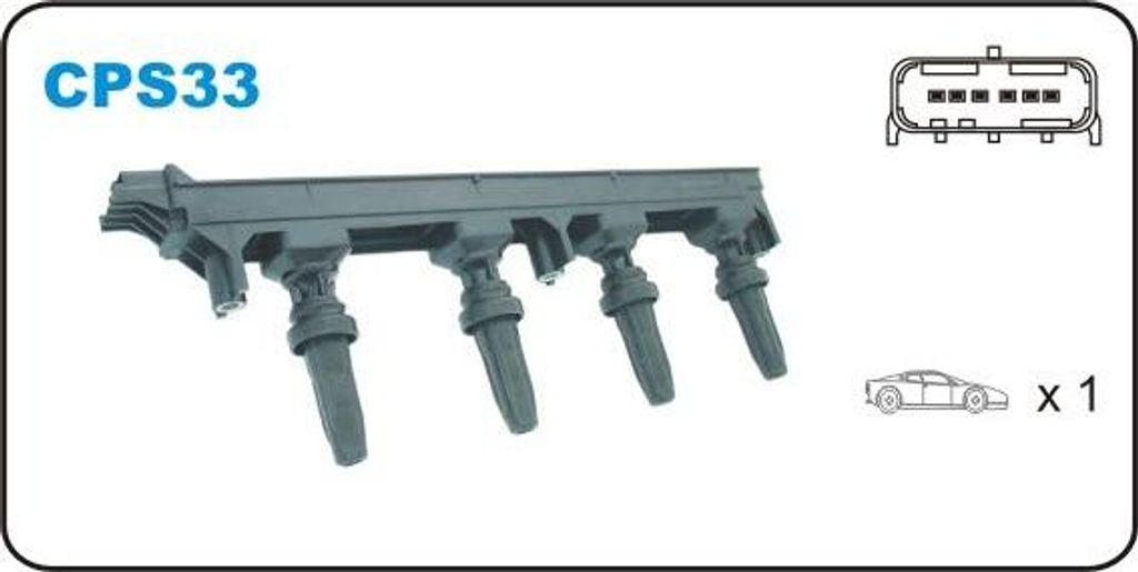 JANMOR CPS33 Zündspule OE 597087 kompatibel mit Expert, 807, 407, 307, C5, C4