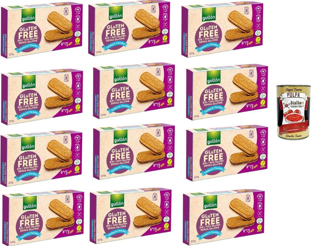 Gullon Sandwich Chocolate, Kekse mit Hafer- und Produktbild 