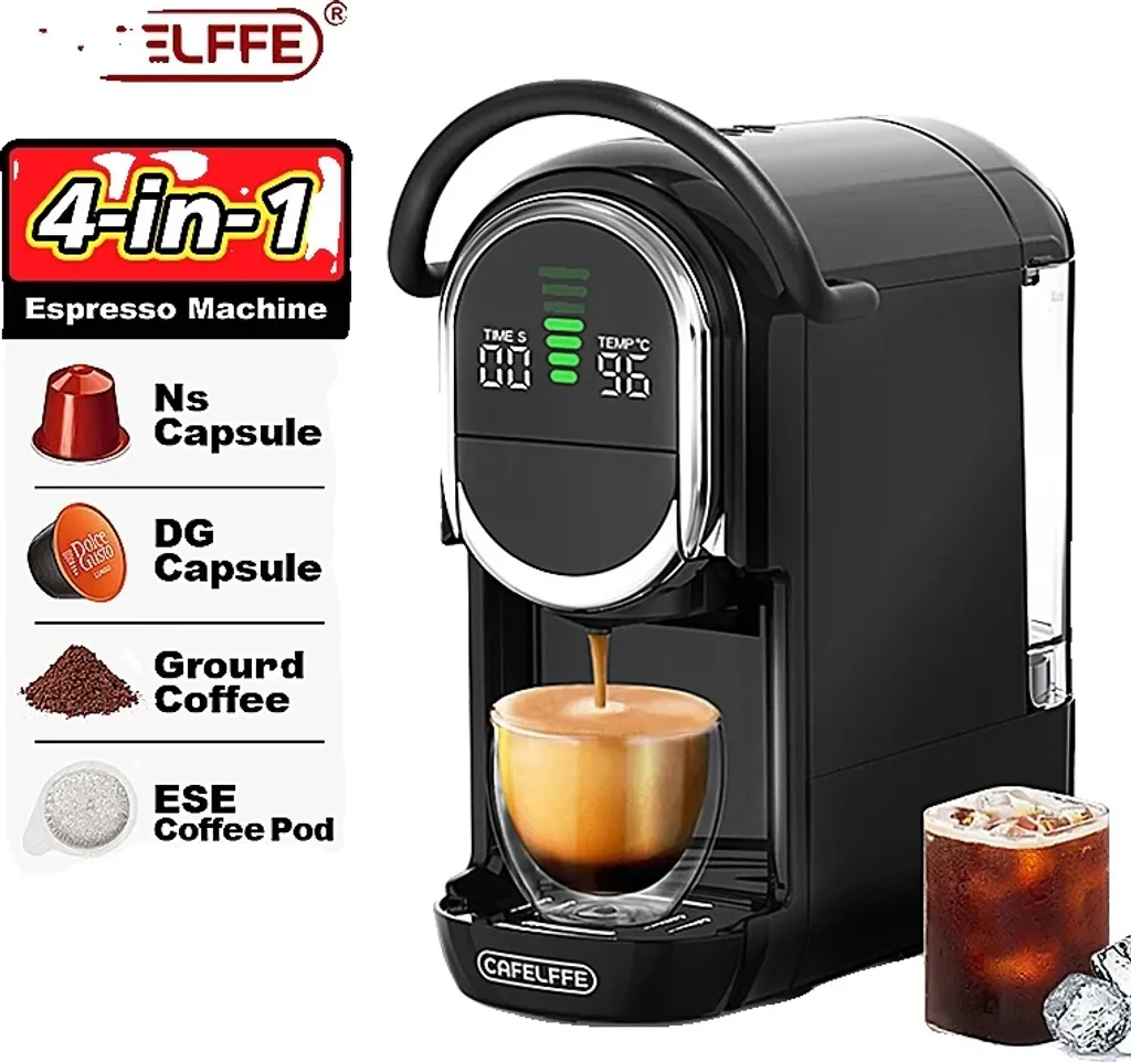 Machine à café Cafelffe 19 bars - Système Capsules Chaud et Froid EU
