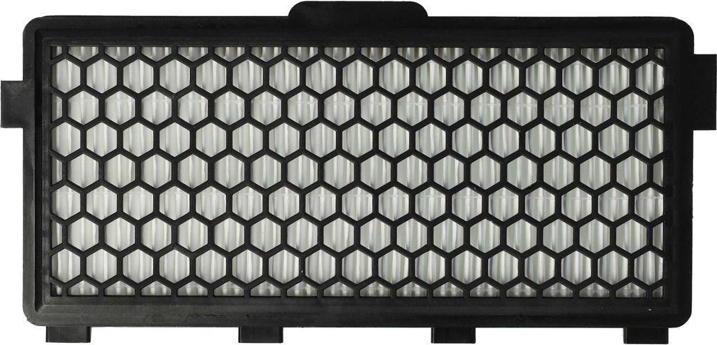 vhbw Staubsaugerfilter kompatibel mit Miele S8340 EcoLine, S8370, S8390, S8380, S8510, S8330, S8360 Staubsauger - HEPA Abluft-Filter Schwarz Weiß