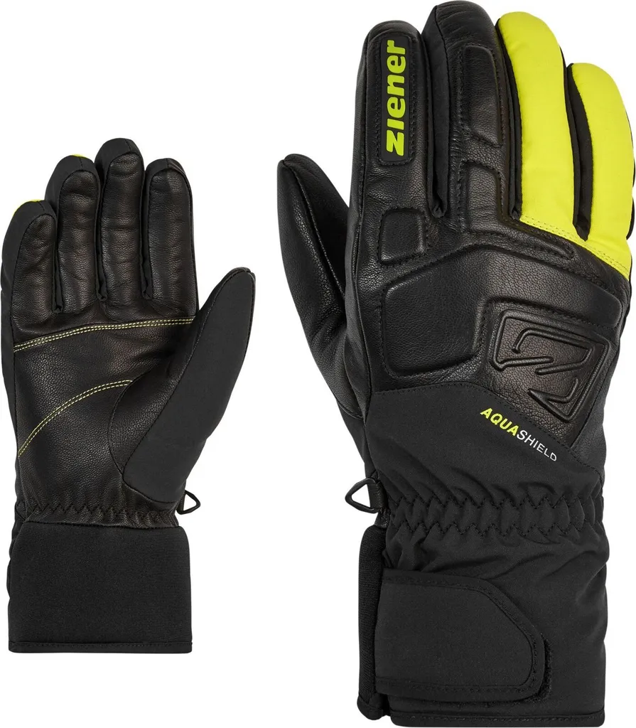 Gants de ski Ziener Alpine GLYXUS AS lemon taille 7,5 imperméables