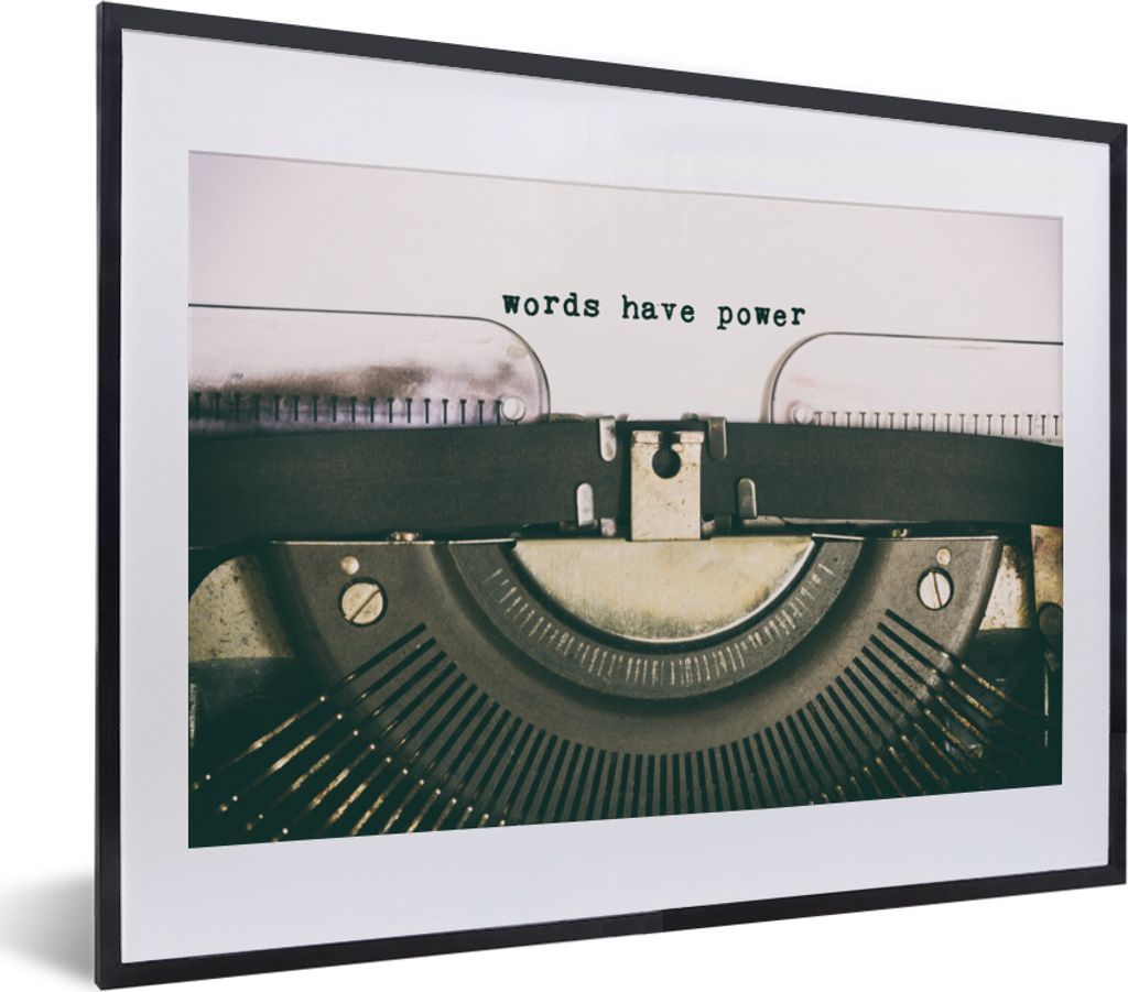 MuchoWow® MuchoWow® Gerahmtes Poster Schreibmaschine - Produktbild 