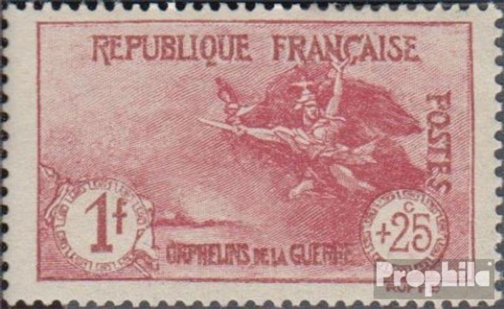 Briefmarken Frankreich 1926 Mi 213 mit Falz Kriegswaisen