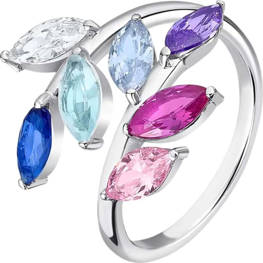 Anello Lotus Silver LP3380-3/114 in Argento 925 e Zirconi Multicolore