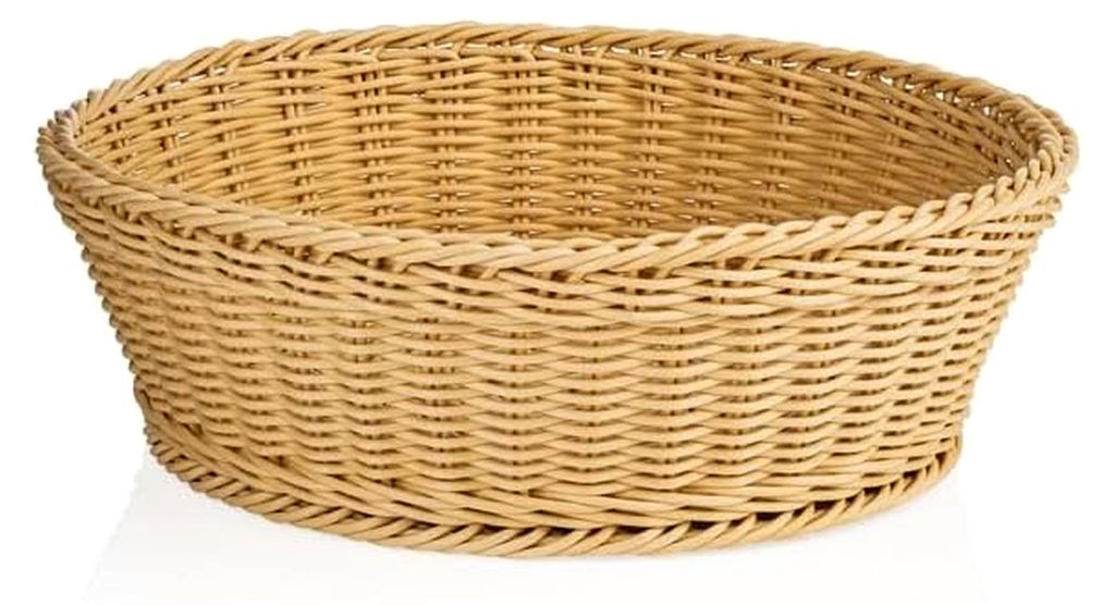 Buffetkorb Systemkorb Korb hellbeige Gastro rund ø 42 cm, Polypropylen